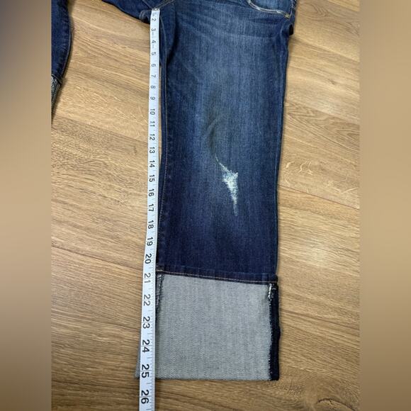 Kut From The Cloth Cameron Cuffed Straight Leg Jean Size 10 - Picture 12 of 12